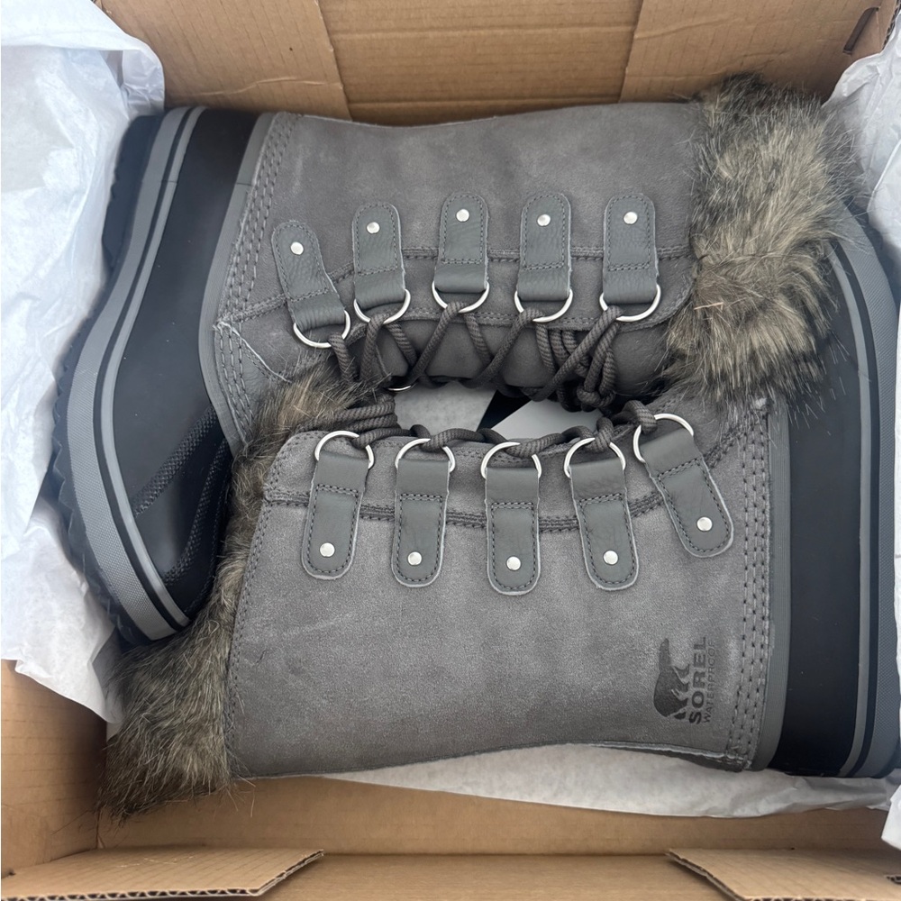 SOREL Women's Joan of Arctic Boots, Gray, Size: 8 & 9 Available - NWT